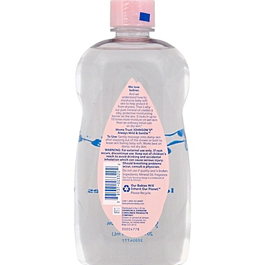 Johnson & Johnson&reg; 20 oz. Baby Oil. View a larger version of this product image.