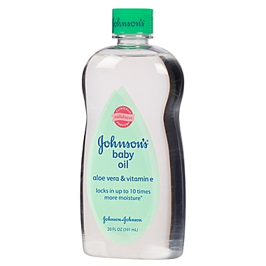 Johnson & Johnson&reg; 20 oz. Aloe and Vitamin E Baby Oil. View a larger version of this product image.