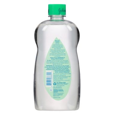 Johnson & Johnson&reg; 20 oz. Aloe and Vitamin E Baby Oil. View a larger version of this product image.