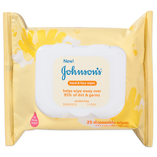 Alternate image 1 for Johnson's® 25-Count Hand &  Face Wipes