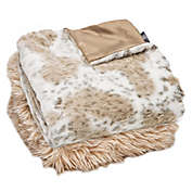Luxe Limited Collection Snow Leopard Faux Fur Throw