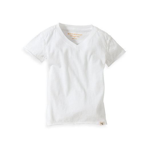 Alternate image 1 for Burt's Bees Baby® Organic Cotton Short Sleeve V-Neck T-Shirt in Cloud