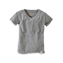 Burt's Bees Baby® Organic Cotton Short Sleeve V-Neck T-Shirt in Heather Grey
