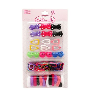 So'Dorable 144-Piece Hair Accessory Value Pack. View a larger version of this product image.