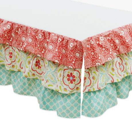 The Peanutshell Gia Layered Crib Skirt Bed Bath Beyond