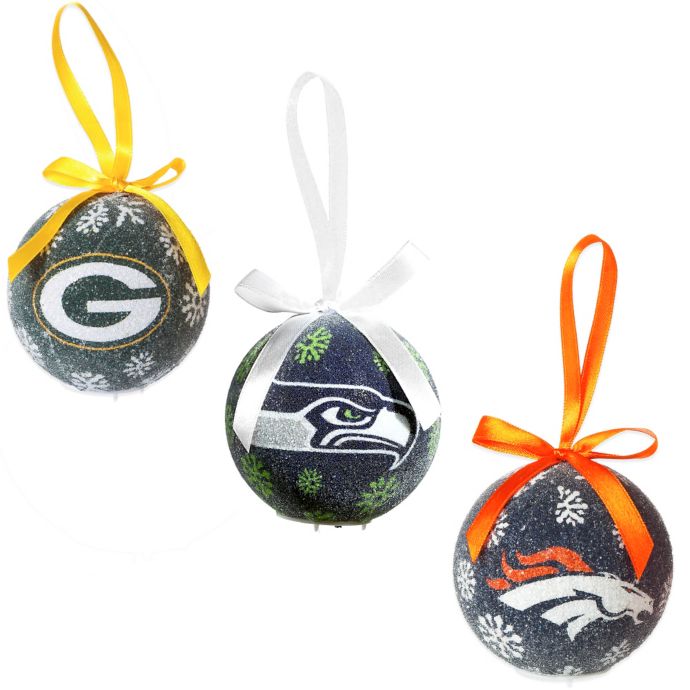 Nfl Led Lighted Christmas Ornament Set Set Of 6 Bed Bath Beyond