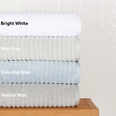 Haven&trade; Wave 21" x 34" Organic Cotton Bath Mat in Harbor Mist Grey. View a larger version of this product image.