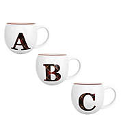 Bee &amp; Willow&trade; Plaid Monogram Letter Coffee Mug