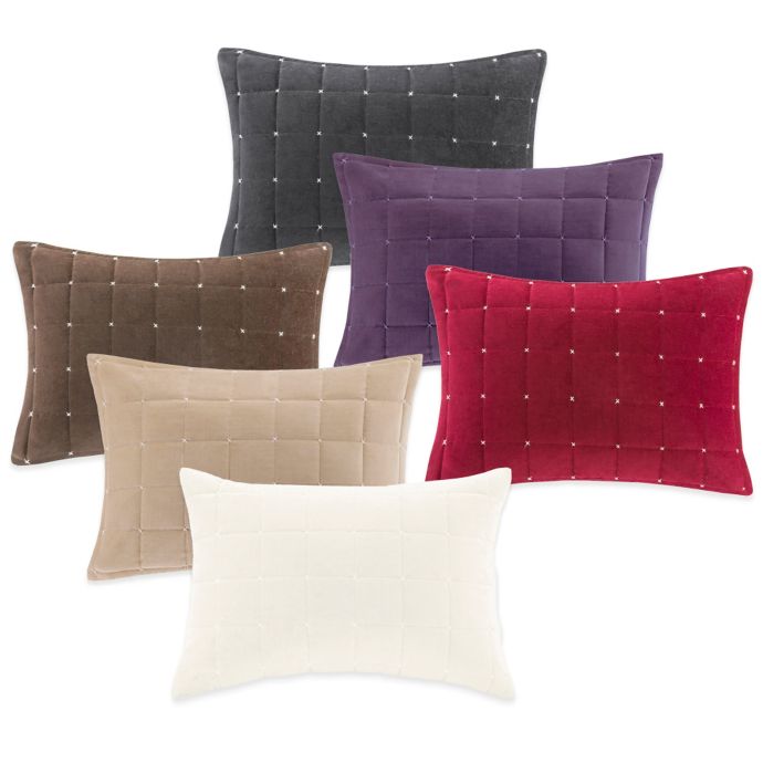 Quilted Velvet Oblong Throw Pillow Bed Bath & Beyond