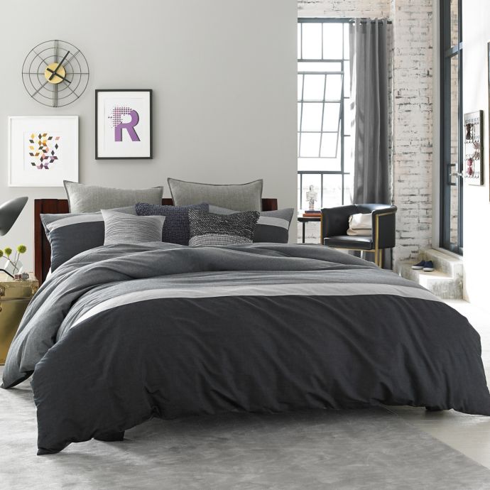 Duvet Covers 92 X 96 Studio 3b Grant Reversible Duvet Cover Black