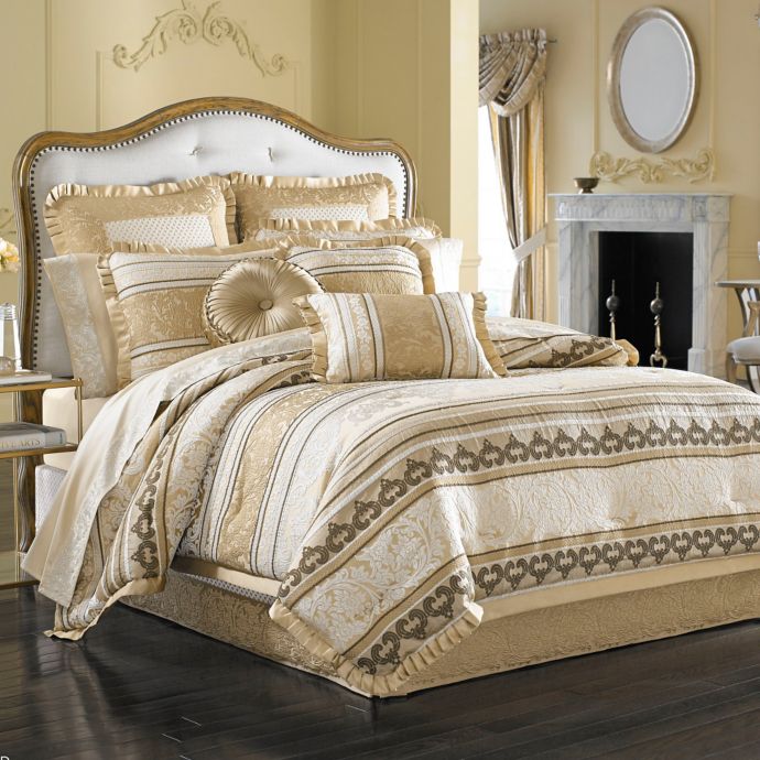 J. Queen New York™ Marcello Comforter Set in Gold | Bed ...