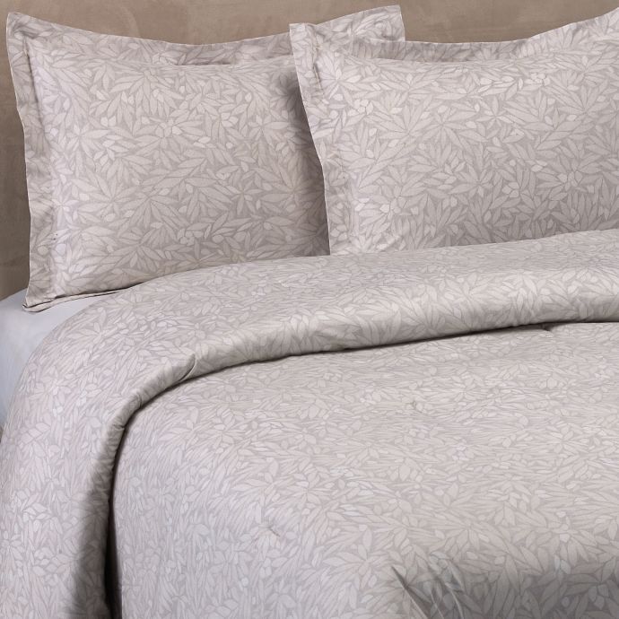 Vera Wang Bamboo Leaves Comforter Set In Grey Bed Bath Beyond