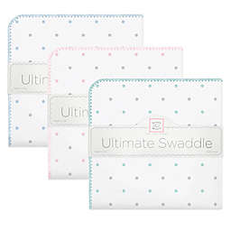 Swaddling Designs® Dot Flannel Swaddling Blanket