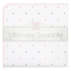 Alternate image 0 for Swaddling Designs&reg;  Flannel Swaddling Blanket in Pink Dot