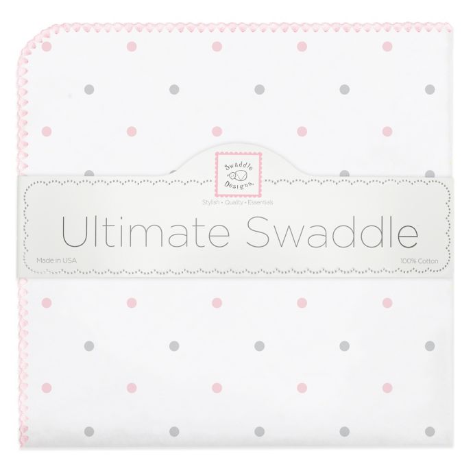 Swaddling Designs® Dot Flannel Swaddling Blanket buybuy BABY