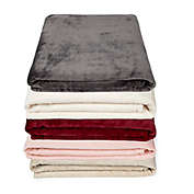 Simply Essential&trade; Solid Plush Throw Blanket