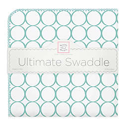 SwaddleDesigns® Mod Circles Ultimate Swaddle in Sea Crystal