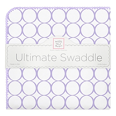 SwaddleDesigns&reg; Mod Circles Ultimate Swaddle in Lavender. View a larger version of this product image.