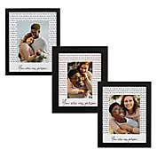 Couples Repeating Names Vertical Picture Frame