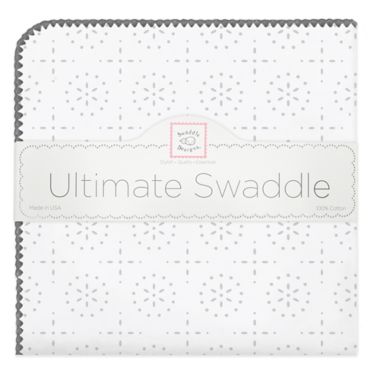 Swaddle Designs&reg; Sterling Sparklers Flannel Swaddling Blanket. View a larger version of this product image.