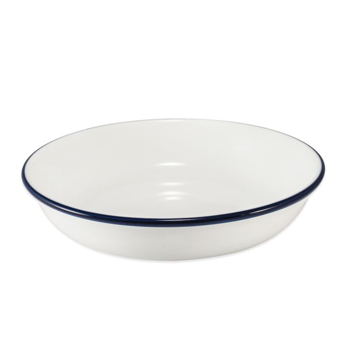 Everyday White® by Fitz and Floyd® Blue Rim Small Pasta Bowl Bed Bath and Beyond Canada