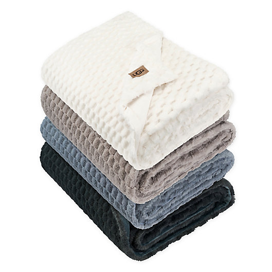 Alternate image 1 for UGG® Polar Faux Fur Textured Throw Blanket