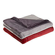 Simply Essentials&trade; Plush Printed Stripe Throw Blanket