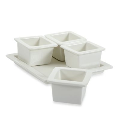 Maxwell & Williams™ White Basics 5-Piece Vogue Condiment Set