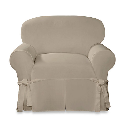 Alternate image 1 for Sure Fit® Designer Twill Chair Slipcover