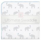 Alternate image 0 for Swaddle Designs&reg; Elephant & Chicks Ultimate Swaddle in Blue