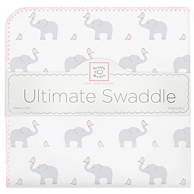 Swaddle Designs&reg; Elephant & Chicks Ultimate Swaddle in Pink. View a larger version of this product image.