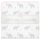 Alternate image 0 for Swaddle Designs&reg; Elephant & Chicks Ultimate Swaddle in Pink