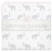 Swaddle Designs&reg; Elephant & Chicks Ultimate Swaddle in Pink