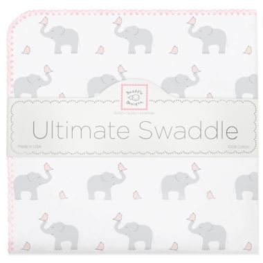 Swaddle Designs&reg; Elephant & Chicks Ultimate Swaddle in Pink. View a larger version of this product image.