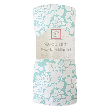 Swaddle Designs&reg; Marquisette Swaddling Blanket in Sea Crystal Lush. View a larger version of this product image.