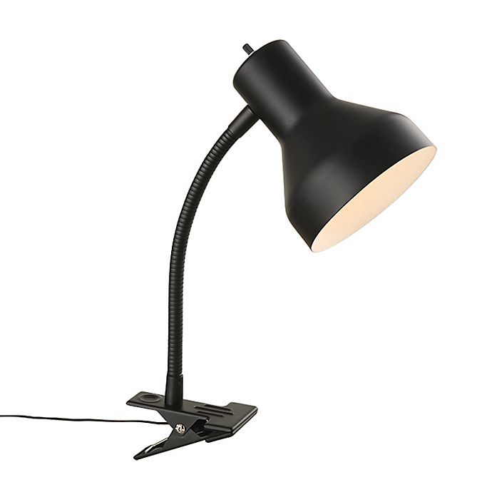 Equip Your Space Modern Metal Clip Lamp, Clip On Lamp