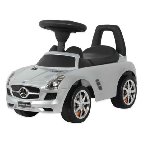 Licensed Mercedes Sls Amg Push Car In Silver