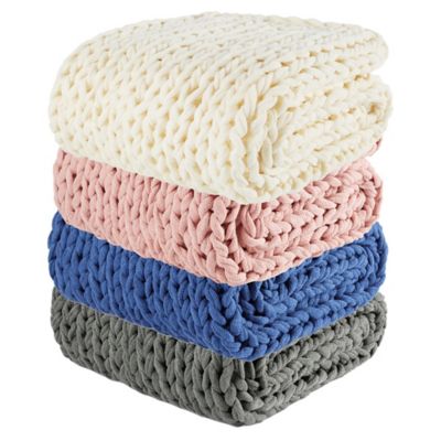 Laura Hill Chunky Knit Throw Blanket