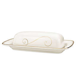 Noritake® Golden Wave Covered Butter Dish