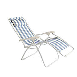 Simply Essential™ Cabana Stripe Outdoor Folding Zero Gravity Lounger Chair