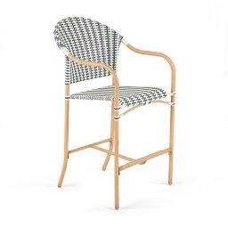 Everhome™ Galveston Outdoor Bar Stools in Navy (Set of 2)