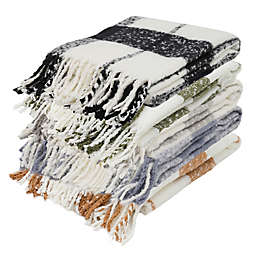 EverGrace® Cortez Plaid Faux Mohair Throw Blanket