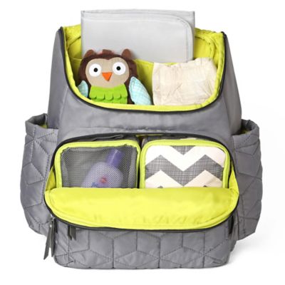 yellow backpack diaper bag