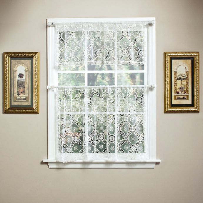 Today's Curtain Richmond Macram Window Curtain Tier Bed Bath & Beyond