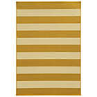 Alternate image 0 for Cabana Bay Villa Stripe 6-Foot 6-Inch x 9-Foot 6-Inch Indoor/Outdoor Rug in Gold/Ivory
