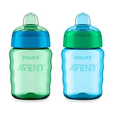 Philips Avent 2-Pack 9 oz. My Easy Sippy Cup in Blue/Green. View a larger version of this product image.