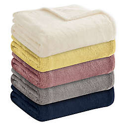 Avery Pure Solid Ultra-Plush Throw Blanket