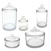 Everhome&trade; Traditional Charm Glass Apothecary Canister Collection