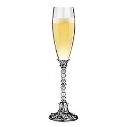 Lillian Rose™ Beaded Toasting Flutes in Silver (Set of 2)