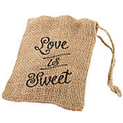 Lillian Rose&trade; "Love is Sweet" Burlap Favor Bags (Set of 4)